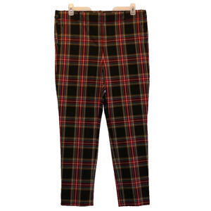 J Crew BC606 Size 16 Trendy Full-length Ruby Pant in Stewart Tartan Plaid